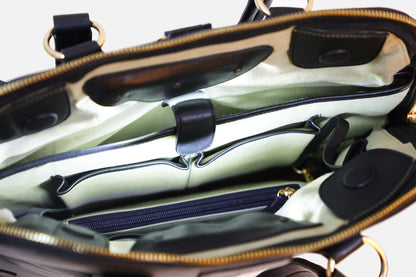 NALPHI Luxury Leather Tote & Laptop Bag With Automatic Lights