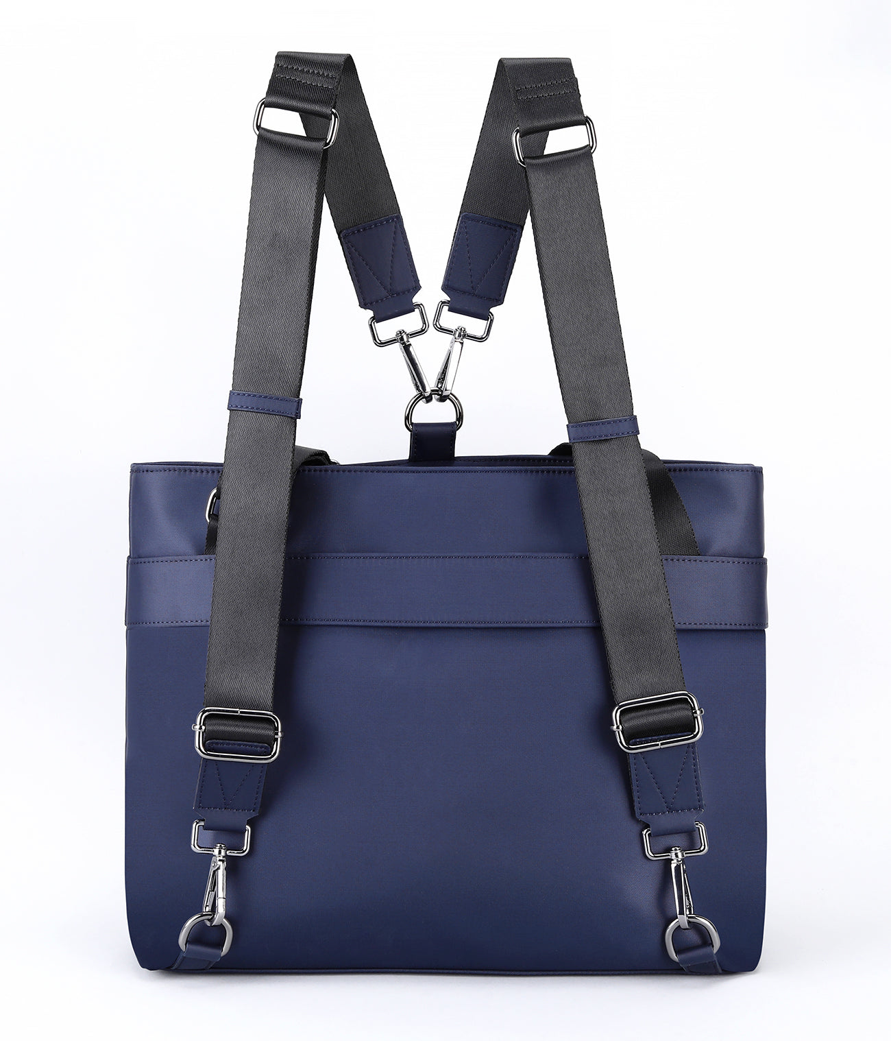 Smart Nylon Tote - Navy Blue