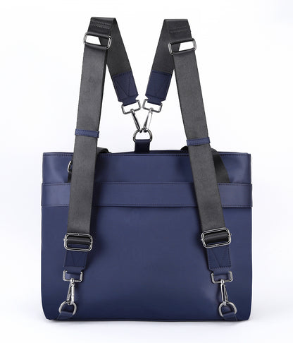 Smart Nylon Tote - Navy Blue