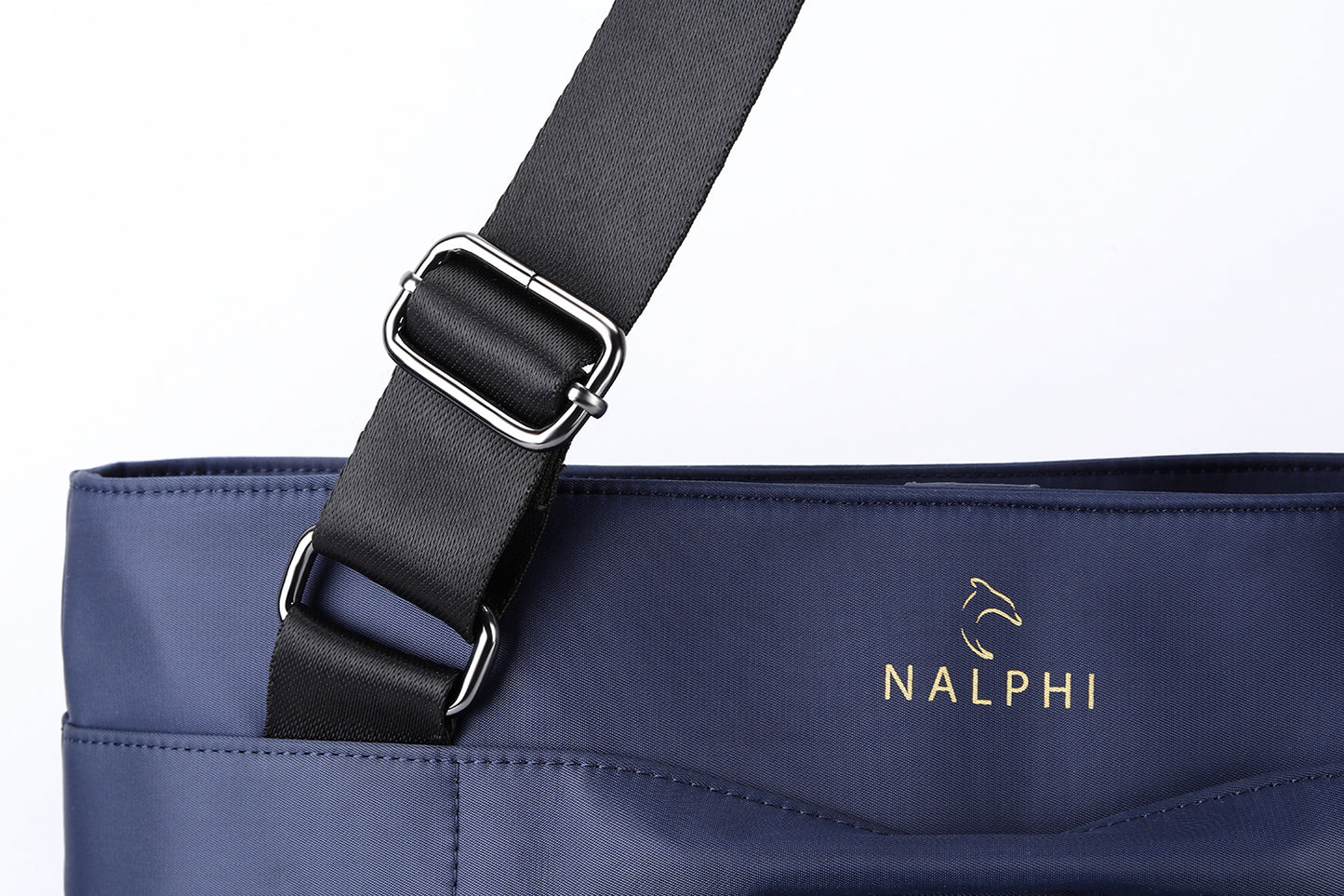 Smart Nylon Tote - Navy Blue