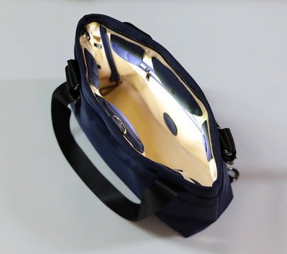 Smart Nylon Tote - Raven Black