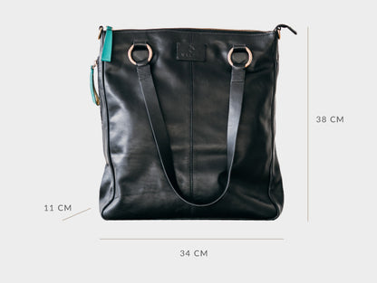 NALPHI Luxury Leather Tote & Laptop Bag With Automatic Lights