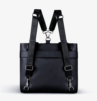 Smart Nylon Tote - Raven Black