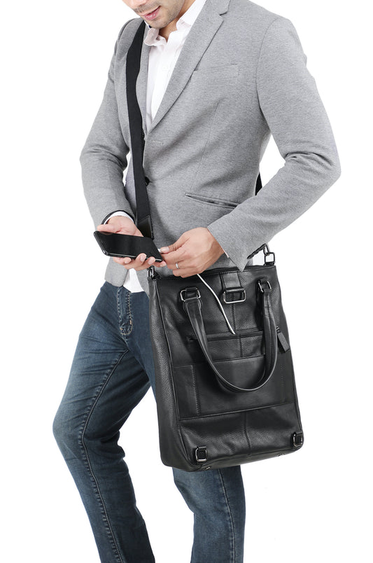 NALPHI Luxury Leather Unisex & Laptop Bag with Automatic Lights